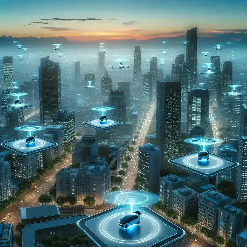 Empresas de Mobilidade Testam Táxis Aéreos Elétricos em Áreas Urbanas